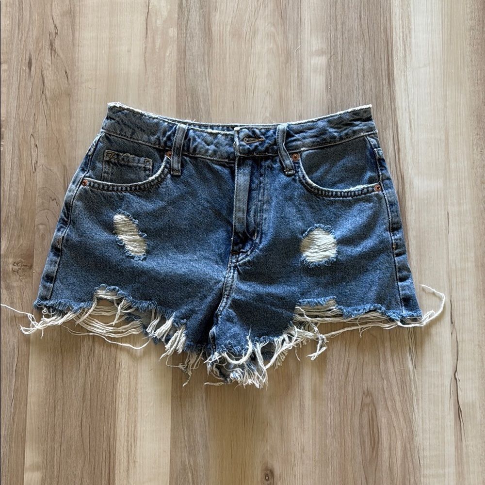 Forever 21 Blue distressed Jean Shorts